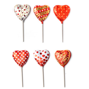 Chocolate Heart Pops