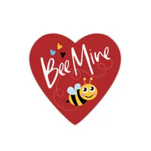 Bee Mine Heart Box - 9 Piece Assorted Chocolate (4661)