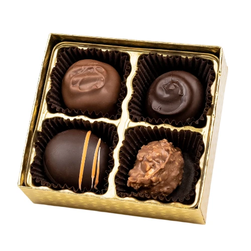 4 piece assorted chocolates